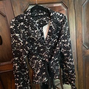 Karen Kane lace blazer.